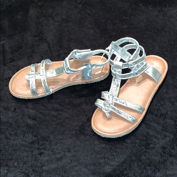 NWT Justice Gladiator Sandals Sz 8 - Picture 1 of 4